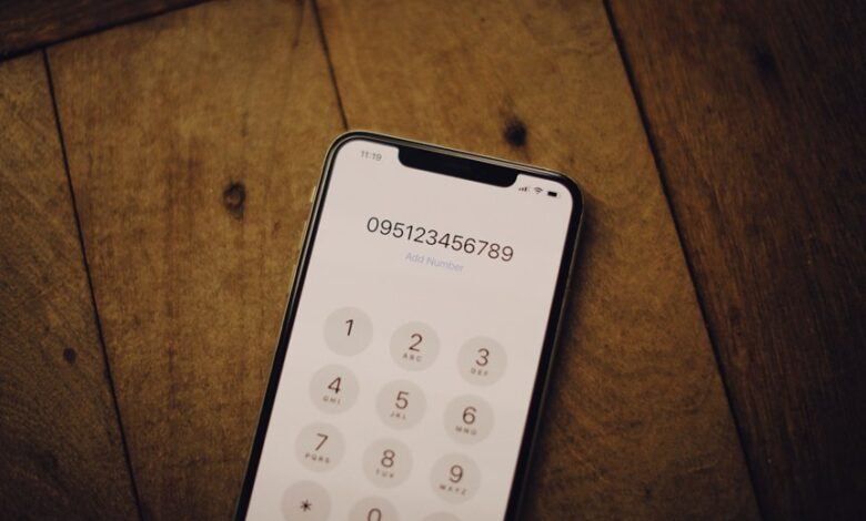 telephone numbers listed multiple digits
